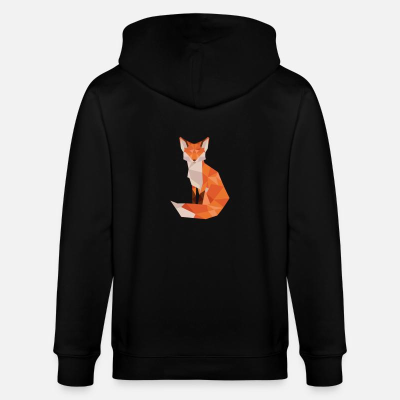 Fuchs - Stanley/Stella Unisex Bio-Kapuzenjacke CULTIVATOR  - Schwarz