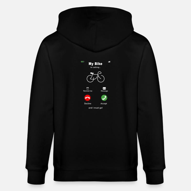 Mon vélo m'appelle - Veste à capuche bio CULTIVATOR Stanley/Stella Unisexe - noir