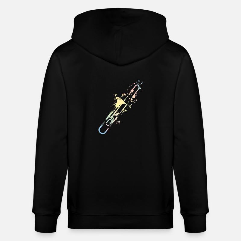 Splash Posaune - Stanley/Stella Unisex Bio-Kapuzenjacke CULTIVATOR  - Schwarz