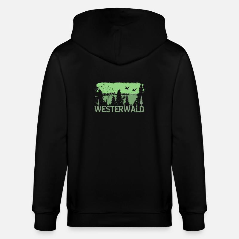 Westerwald - Veste à capuche bio CULTIVATOR Stanley/Stella Unisexe - noir