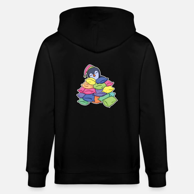 Pingouin endormi - Veste à capuche bio CULTIVATOR Stanley/Stella Unisexe - noir