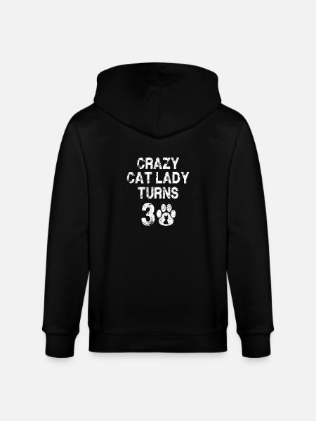 Cat lady 30 - Veste à capuche bio CULTIVATOR Stanley/Stella Unisexe - noir