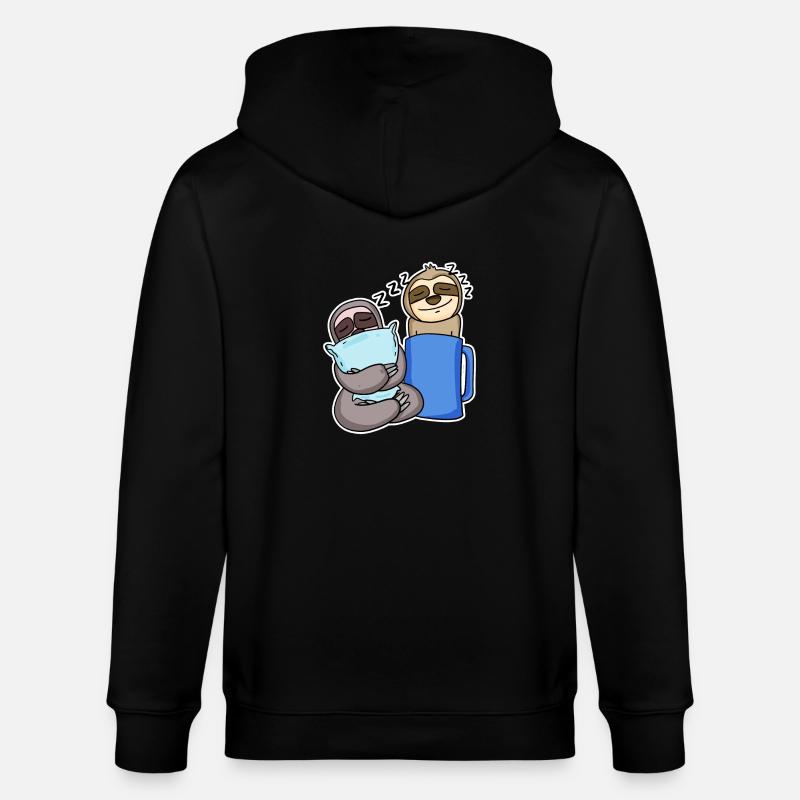 Faultiere - Stanley/Stella Unisex Bio-Kapuzenjacke CULTIVATOR  - Schwarz