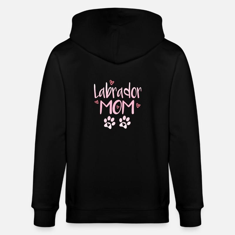 Labrador Mama - Veste à capuche bio CULTIVATOR Stanley/Stella Unisexe - noir