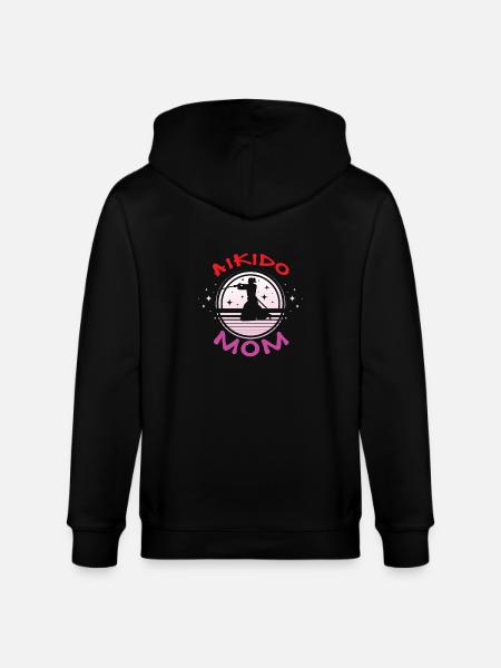 Aikido Mama - Stanley/Stella CULTIVATOR Unisex Organic Hooded Jacket - black