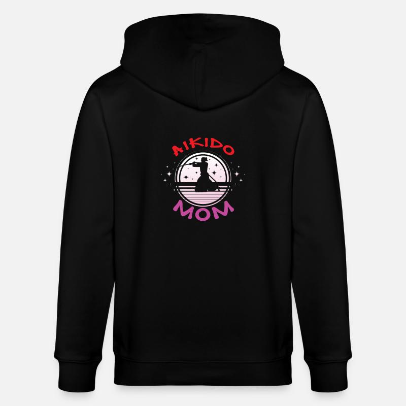 Aïkido Maman - Veste à capuche bio CULTIVATOR Stanley/Stella Unisexe - noir