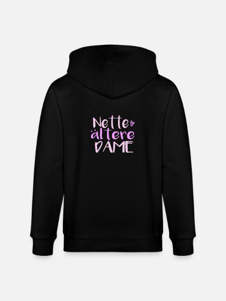 Nette ältere Dame - Stanley/Stella Unisex Bio-Kapuzenjacke CULTIVATOR  - Schwarz