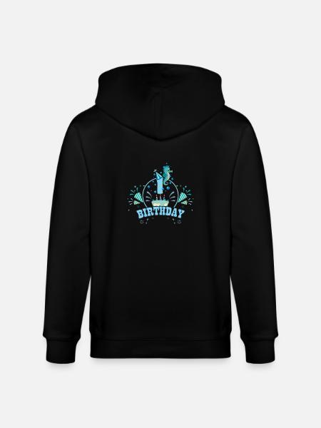 1 anniversaire d’hippocampe - Veste à capuche bio CULTIVATOR Stanley/Stella Unisexe - noir