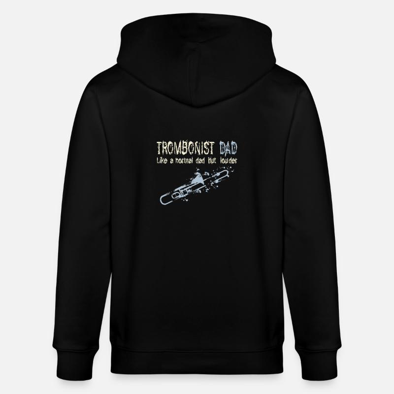 Trombone papa - Veste à capuche bio CULTIVATOR Stanley/Stella Unisexe - noir
