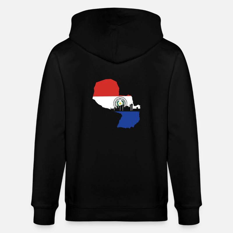 Drapeau du Paraguay - Veste à capuche bio CULTIVATOR Stanley/Stella Unisexe - noir