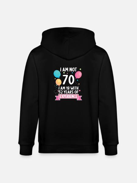 70 år 70 år 70 år 70 år - Stanley/Stella økologisk unisex-hættejakke CULTIVATOR - sort