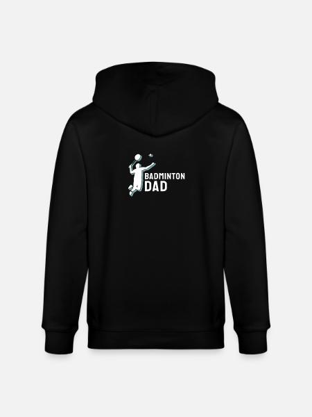 Badminton Badminton Dad - Stanley/Stella CULTIVATOR Unisex Organic Hooded Jacket - black