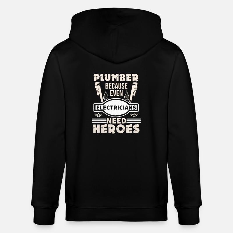 Klempner - Stanley/Stella Unisex Bio-Kapuzenjacke CULTIVATOR  - Schwarz