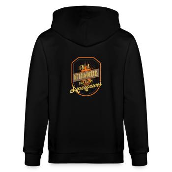 Métallurgistes Métallurgistes - Veste à capuche bio CULTIVATOR Stanley/Stella Unisexe - noir - Dos - Anna (173cm)