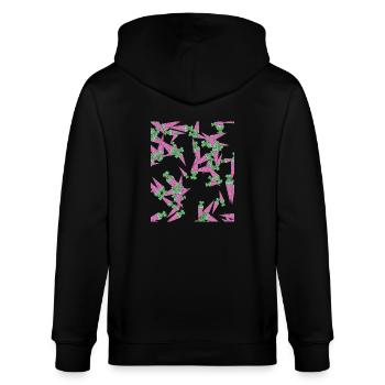 Schultüte Schulanfang - Stanley/Stella Unisex Bio-Kapuzenjacke CULTIVATOR  - Schwarz - Hinten - Anna (173cm)
