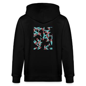Cadeau d’inscription au cartable - Veste à capuche bio CULTIVATOR Stanley/Stella Unisexe - noir - Dos - Anna (173cm)