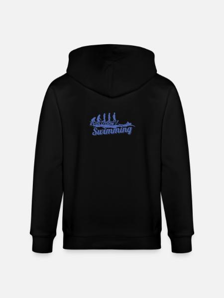 Évolution du nageur - Veste à capuche bio CULTIVATOR Stanley/Stella Unisexe - noir