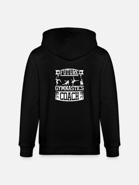 Future gymnastics coach - Stanley/Stella CULTIVATOR Unisex Organic Hooded Jacket - black