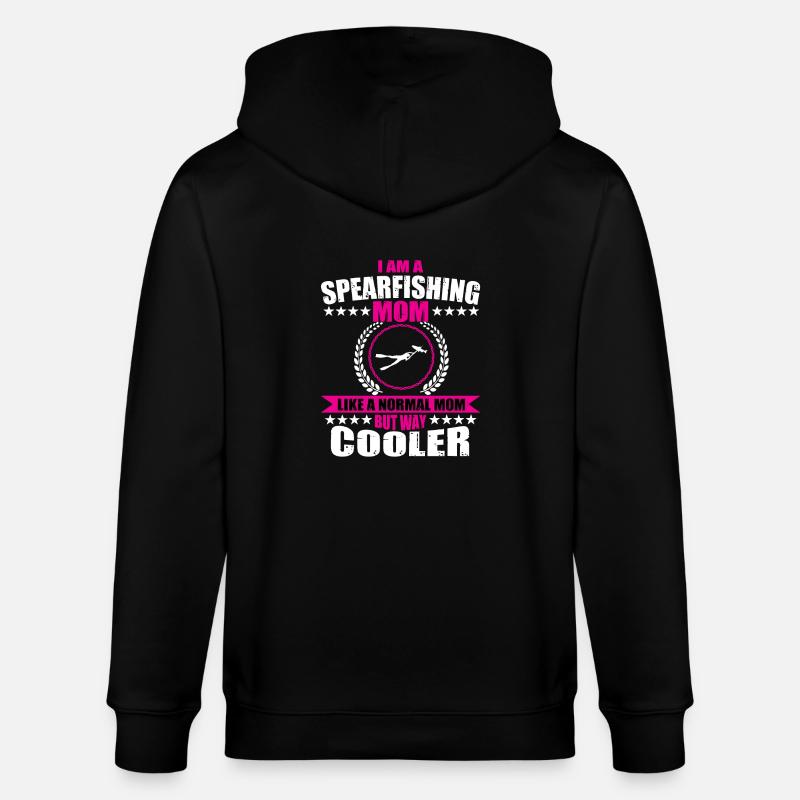 Maman de la pêche sous-marine - Veste à capuche bio CULTIVATOR Stanley/Stella Unisexe - noir