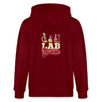 Reine de laboratoire - Veste à capuche bio CULTIVATOR Stanley/Stella Unisexe - bordeaux - Dos - Anna (173cm)