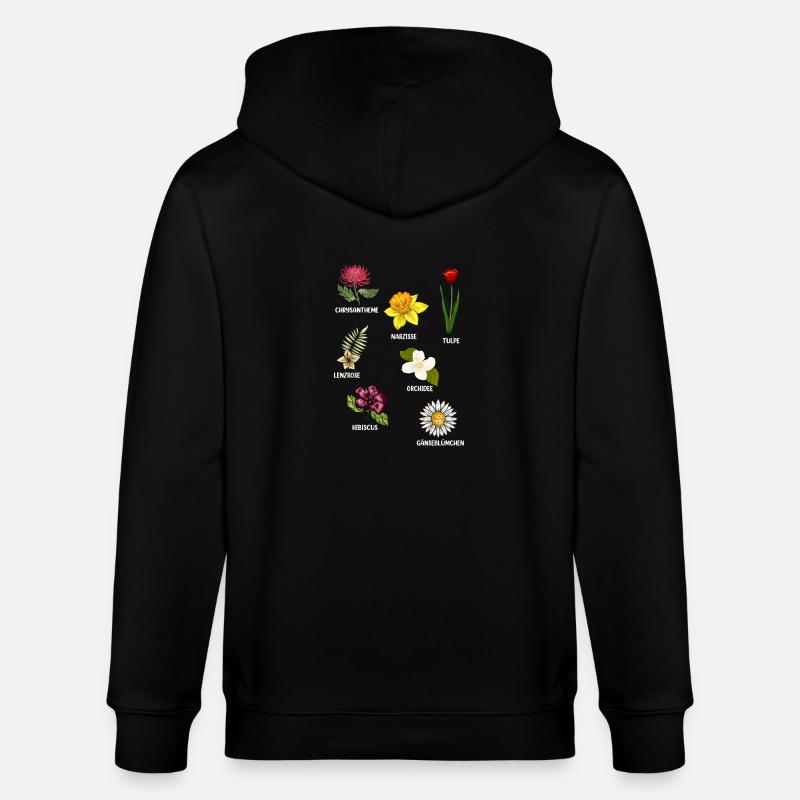 Espèces de fleurs Fleurs - Veste à capuche bio CULTIVATOR Stanley/Stella Unisexe - noir