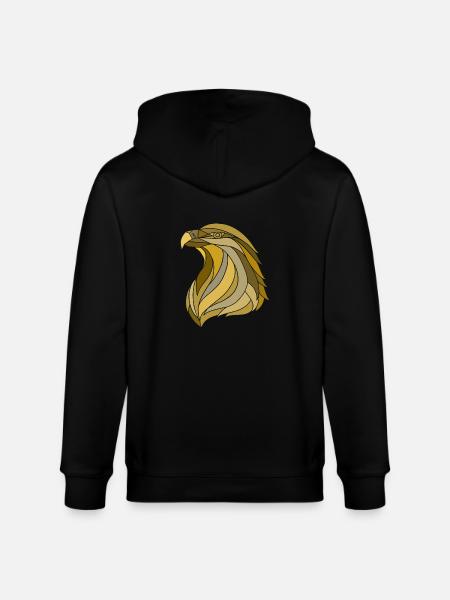 eagle yellow - Stanley/Stella Unisex Bio-Kapuzenjacke CULTIVATOR - Schwarz