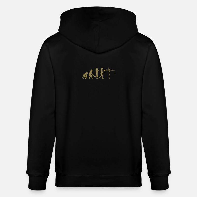 Kranführer Evolution - Stanley/Stella Unisex Bio-Kapuzenjacke CULTIVATOR  - Schwarz