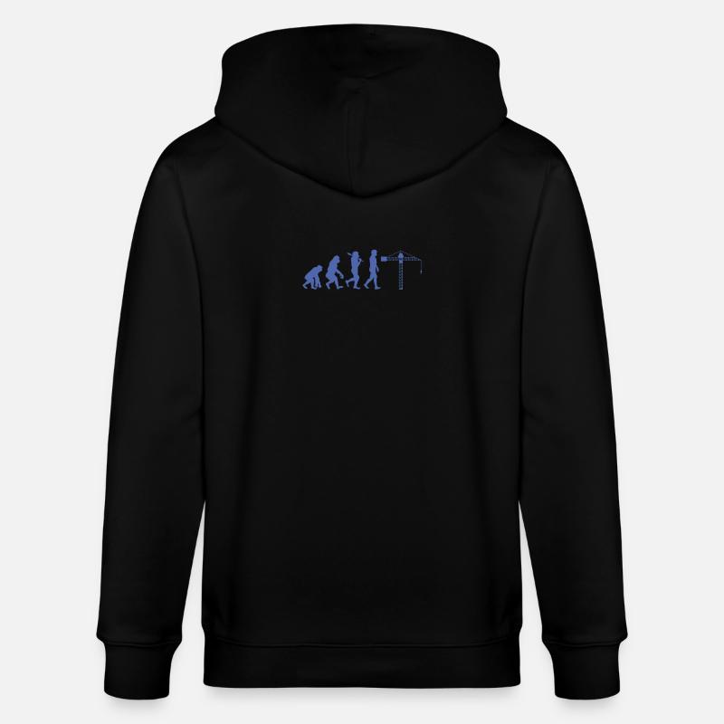 Évolution du grutier - Veste à capuche bio CULTIVATOR Stanley/Stella Unisexe - noir