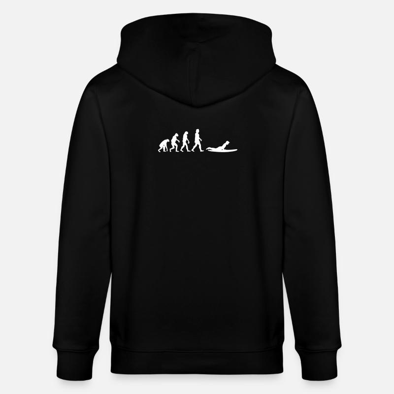 Surfen Evolution - Stanley/Stella Unisex Bio-Kapuzenjacke CULTIVATOR  - Schwarz