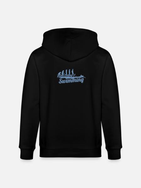 Évolution du nageur - Veste à capuche bio CULTIVATOR Stanley/Stella Unisexe - noir
