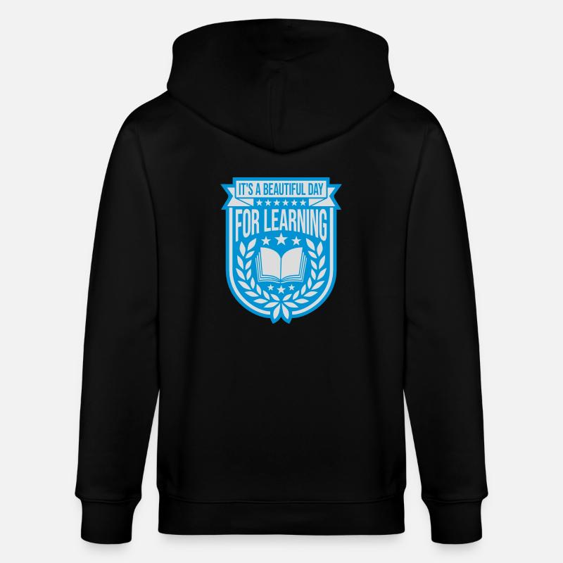 belle journée pour apprendre - Veste à capuche bio CULTIVATOR Stanley/Stella Unisexe - noir