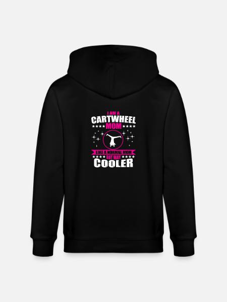 Wheel-beating mom - Stanley/Stella CULTIVATOR Unisex Organic Hooded Jacket - black