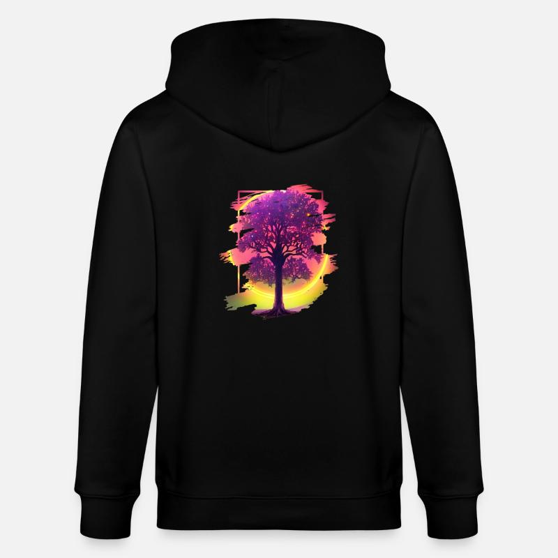 Lebensbaum - Stanley/Stella Unisex Bio-Kapuzenjacke CULTIVATOR  - Schwarz