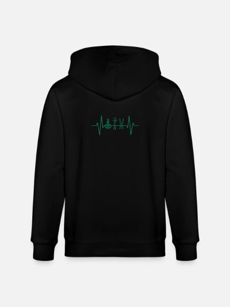 Garden Tools Heartbeat Gardener - Stanley/Stella CULTIVATOR  Unisex Organic Hooded Jacket - black