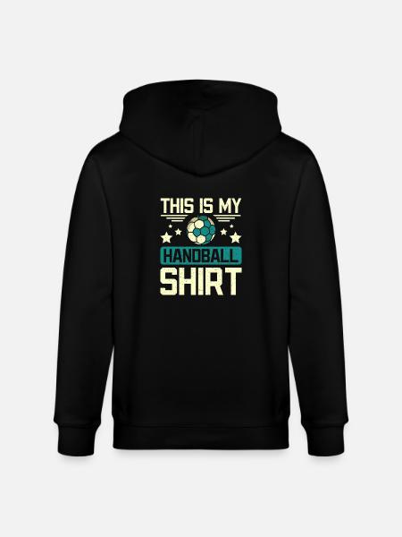 This is my handball - Stanley/Stella CULTIVATOR Unisex Organic Hooded Jacket - black