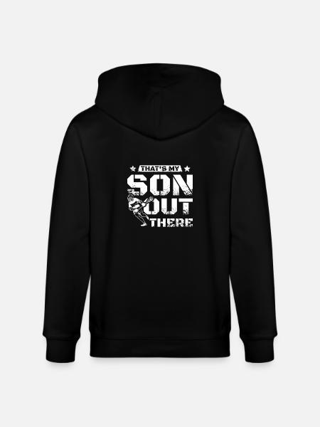 C’est mon fils là-bas crosse - Veste à capuche bio CULTIVATOR Stanley/Stella Unisexe - noir