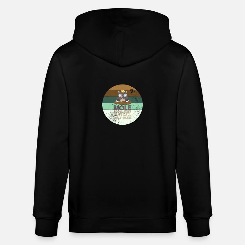 Chemistry Mole Problems - Stanley/Stella CULTIVATOR  Unisex Organic Hooded Jacket - black