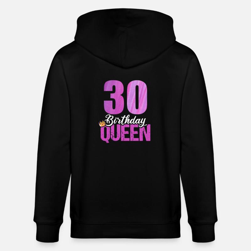 30 ans 30 anniversaire Queen - Veste à capuche bio CULTIVATOR Stanley/Stella Unisexe - noir