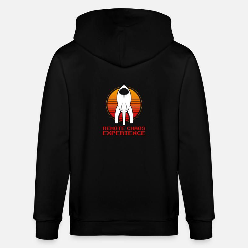Remote Chaos Experience - Stanley/Stella Unisex Bio-Kapuzenjacke CULTIVATOR  - Schwarz
