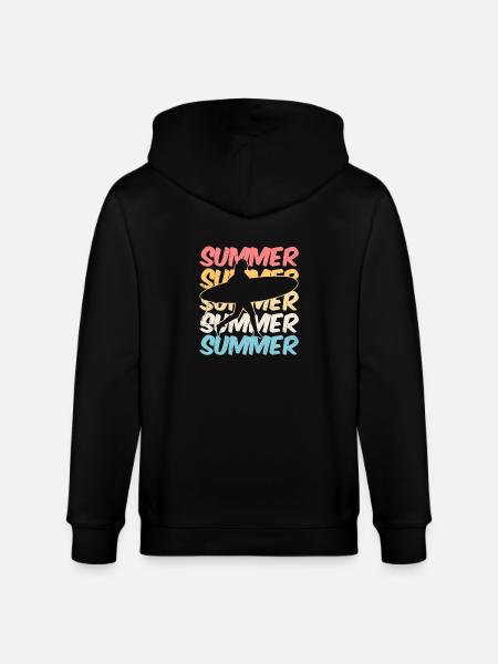 Summer Summer Summer T-Shirt - Stanley/Stella CULTIVATOR Unisex Organic Hooded Jacket - black