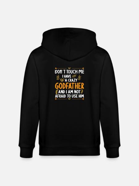 J’ai un parrain fou - Veste à capuche bio CULTIVATOR Stanley/Stella Unisexe - noir