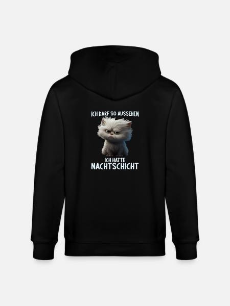 Nachtschicht Dienst Krankenschwester Pflegekraft - Stanley/Stella Unisex Bio-Kapuzenjacke CULTIVATOR  - Schwarz