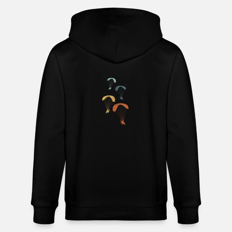 Paramoteur Pilote Paramoteur - Veste à capuche bio CULTIVATOR Stanley/Stella Unisexe - noir