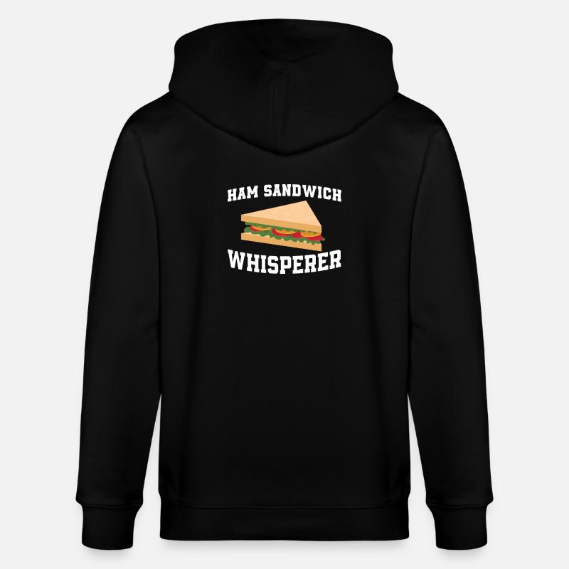 Chuchoteur de sandwich au jambon - Veste à capuche bio CULTIVATOR Stanley/Stella Unisexe - noir