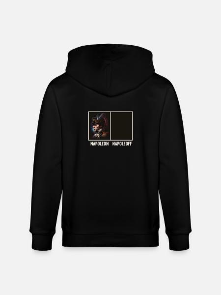 Napoleon Napoleoff Merry Napoleon Bonaparte - Stanley/Stella CULTIVATOR  Unisex Organic Hooded Jacket - black
