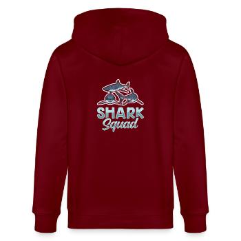Escouade de requins - Veste à capuche bio CULTIVATOR Stanley/Stella Unisexe - bordeaux - Dos - Anna (173cm)