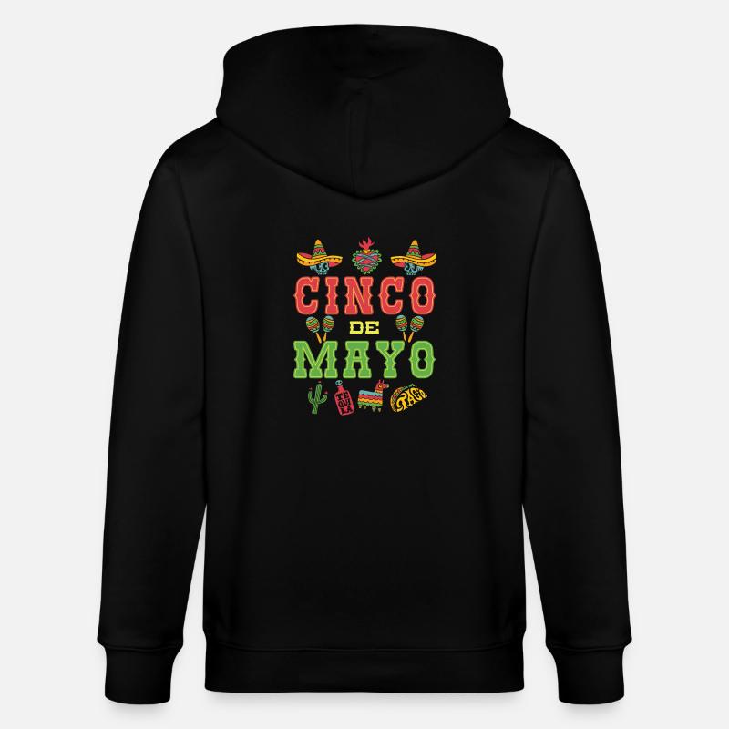 Cinco De Mayo - Veste à capuche bio CULTIVATOR Stanley/Stella Unisexe - noir