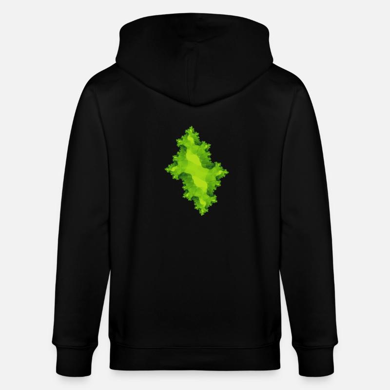 fraktal gruen - Stanley/Stella Unisex Bio-Kapuzenjacke CULTIVATOR - Schwarz