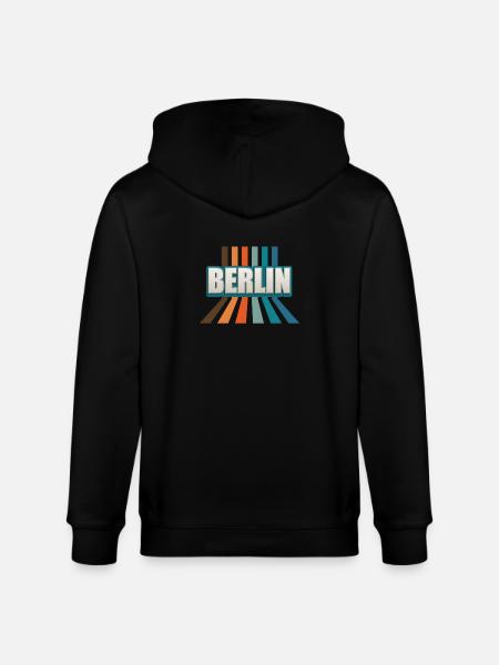Berlin Berlinerin Berliner Stadt Berlin - Stanley/Stella Unisex Bio-Kapuzenjacke CULTIVATOR - Schwarz