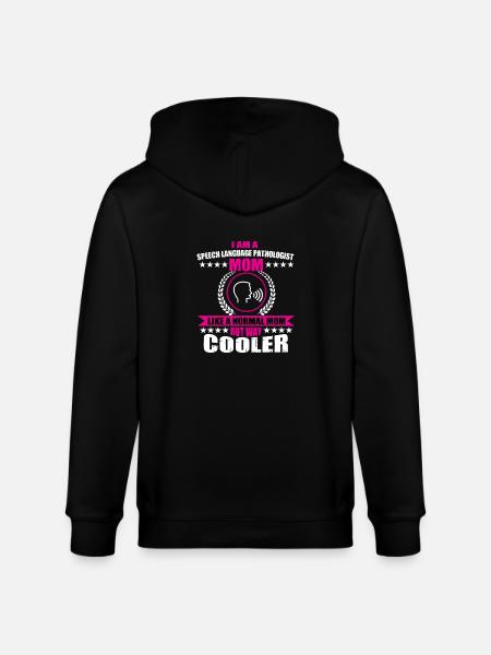 Speech therapist mom - Stanley/Stella CULTIVATOR  Unisex Organic Hooded Jacket - black